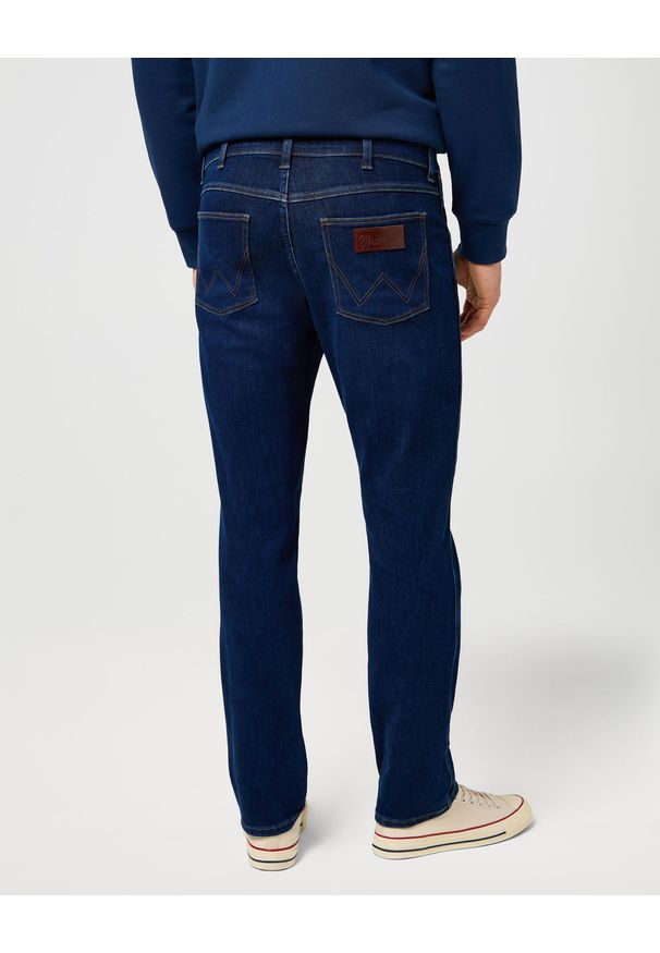 Wrangler - MESKIE SPODNIE WRANGLER LARSTON DARK WASH 112373151