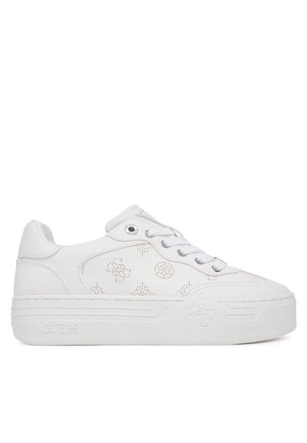 Guess Sneakersy FLPSW3 FAL12 Biały. Kolor: biały. Materiał: skóra