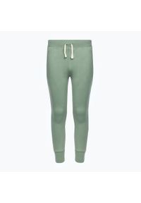Spodnie dziecięce GAP V-Frch Fleece Heritage Logo Jogger. Kolor: zielony