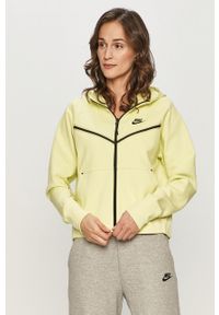 Nike Sportswear - Bluza. Okazja: na co dzień. Typ kołnierza: kaptur. Kolor: żółty. Styl: casual #1