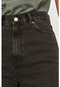 Dr. Denim - Szorty jeansowe. Okazja: na co dzień. Stan: podwyższony. Kolor: czarny. Materiał: jeans, denim. Styl: casual #3