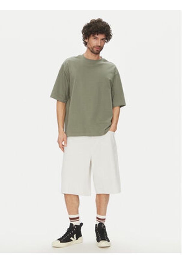 Only & Sons Szorty jeansowe Carl 22034145 Écru Balloon Fit. Materiał: bawełna