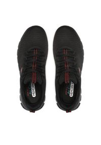 skechers - Skechers Sneakersy Fasten Up 232136/BBK Czarny. Kolor: czarny. Materiał: materiał #8