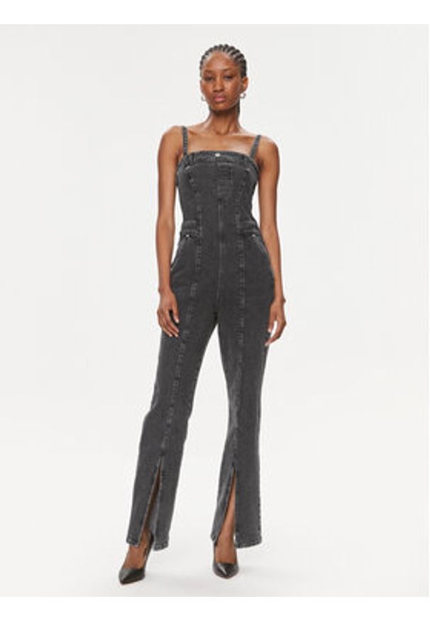 Karl Lagerfeld Jeans Kombinezon 240J1309 Szary Skinny Fit. Kolor: szary. Materiał: bawełna