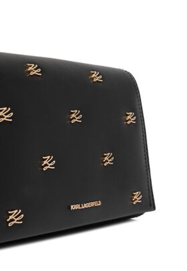 Karl Lagerfeld - KARL LAGERFELD Torebka A4W30110 Czarny. Kolor: czarny. Materiał: skórzane
