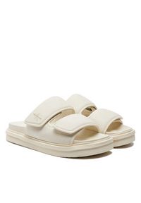 Calvin Klein Jeans Klapki Double Bar Sandal Mtl YM0YM01020 Écru. Materiał: materiał #5