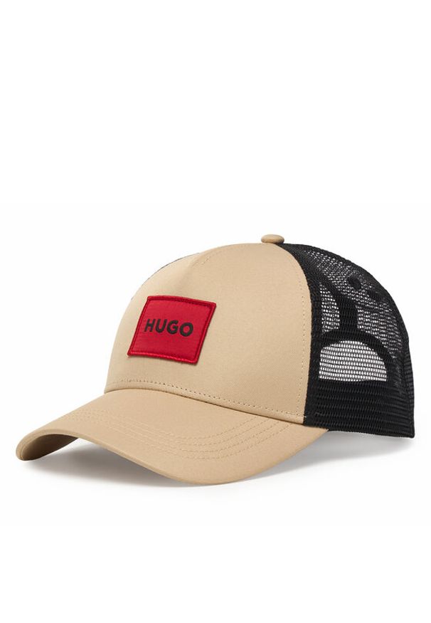 Hugo - HUGO Czapka z daszkiem Kody 50519398 Beżowy. Kolor: beżowy. Materiał: poliester