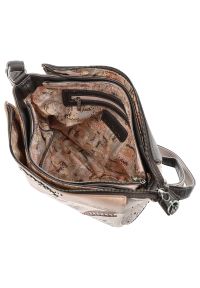 Beżowa Torebka Anekke Elegancka Listonoszka Damska. Kolor: beżowy. Wzór: aplikacja. Dodatki: z aplikacjami. Materiał: skórzane. Styl: elegancki. Rodzaj torebki: na ramię #5