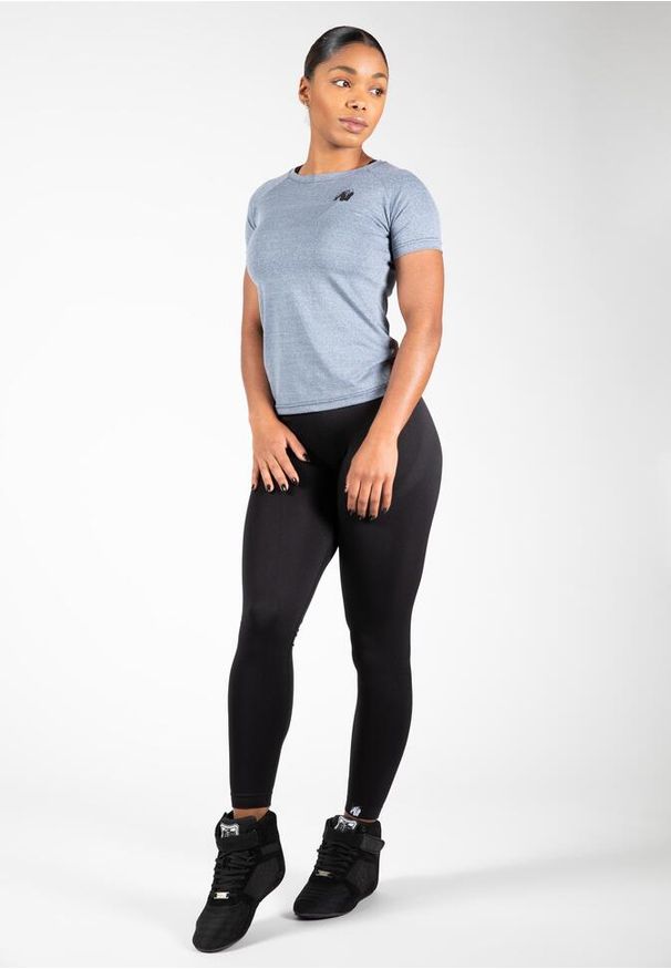 GORILLA WEAR - Koszulka fitness damska Gorilla Wear Aspen T-shirt. Kolor: niebieski. Sport: fitness