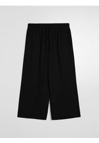 Sinsay - Spodnie culotte z kieszeniami - czarny. Kolor: czarny