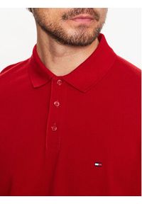 TOMMY HILFIGER - Tommy Hilfiger T-Shirt Monotype MW0MW31549 Czerwony Slim Fit. Kolor: czerwony. Materiał: bawełna