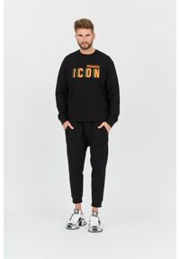 DSQUARED2 Czarna męska bluza Icon Blur Cool Fit Crewneck, Rozmiar M. Kolor: czarny #3