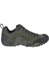Buty Trekkingowe Męskie Merrell Intercept. Okazja: na co dzień. Kolor: szary. Materiał: skóra