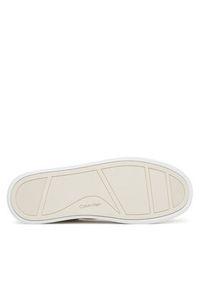 Calvin Klein Sneakersy Cupsole Lace Up - Lth Sue Mix HW0HW02435 Biały. Kolor: biały. Materiał: skóra #6