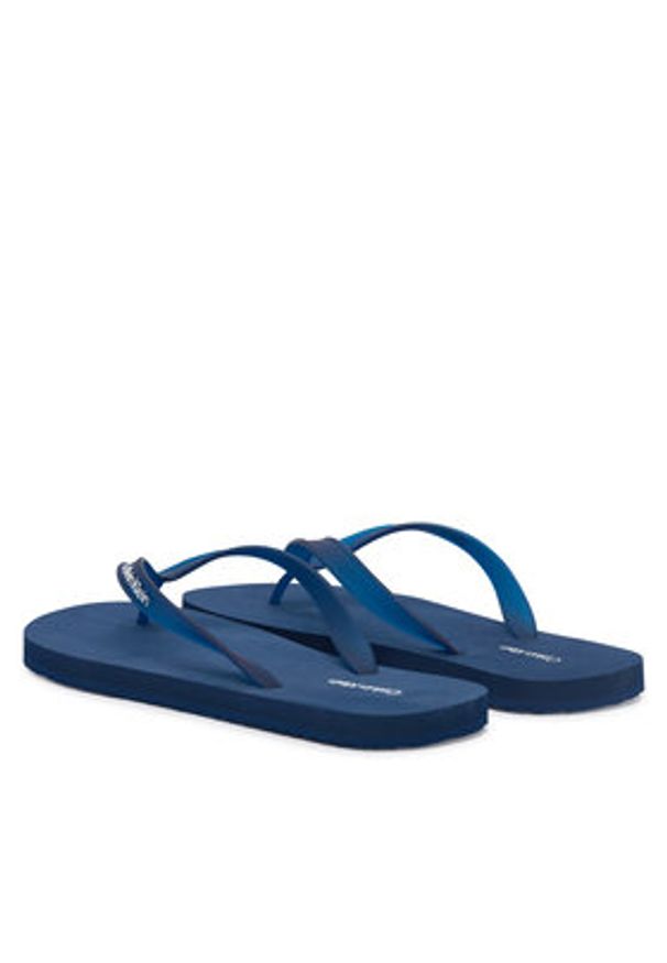 Calvin Klein Japonki Logo Strap HM0HM02105 Granatowy. Kolor: niebieski. Materiał: syntetyk