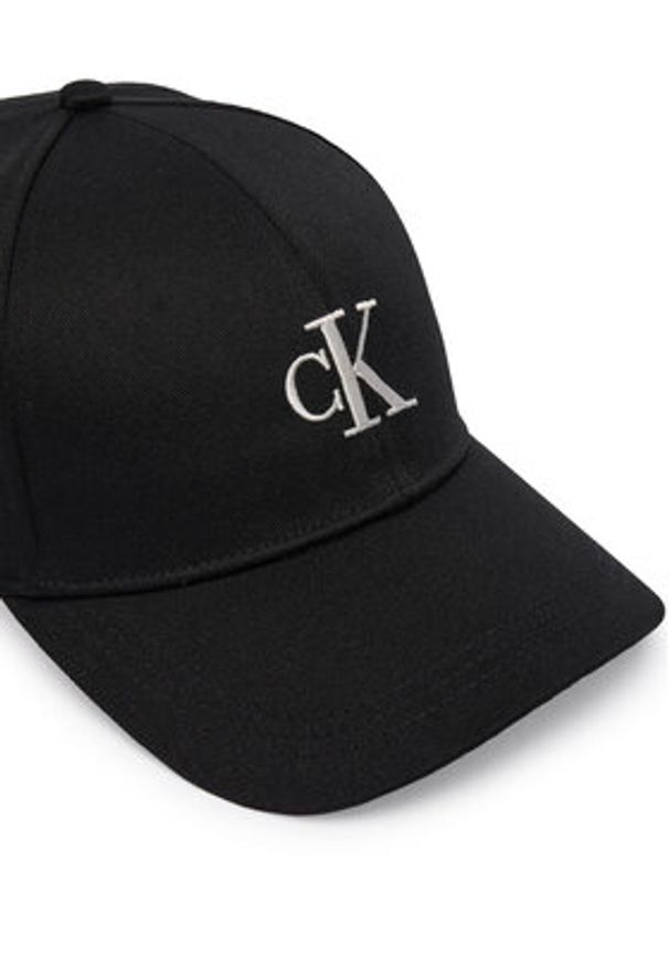 Calvin Klein Czapka z daszkiem Monogram Embro K50K512147 Szary. Kolor: czarny. Materiał: poliester
