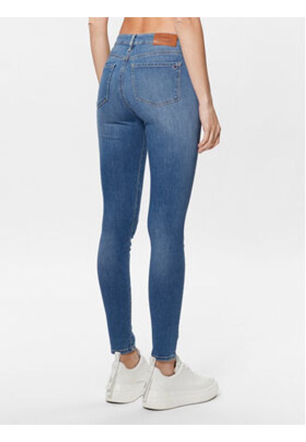 TOMMY HILFIGER - Tommy Hilfiger Jeansy Flex Como WW0WW34297 Niebieski Skinny Fit. Kolor: niebieski