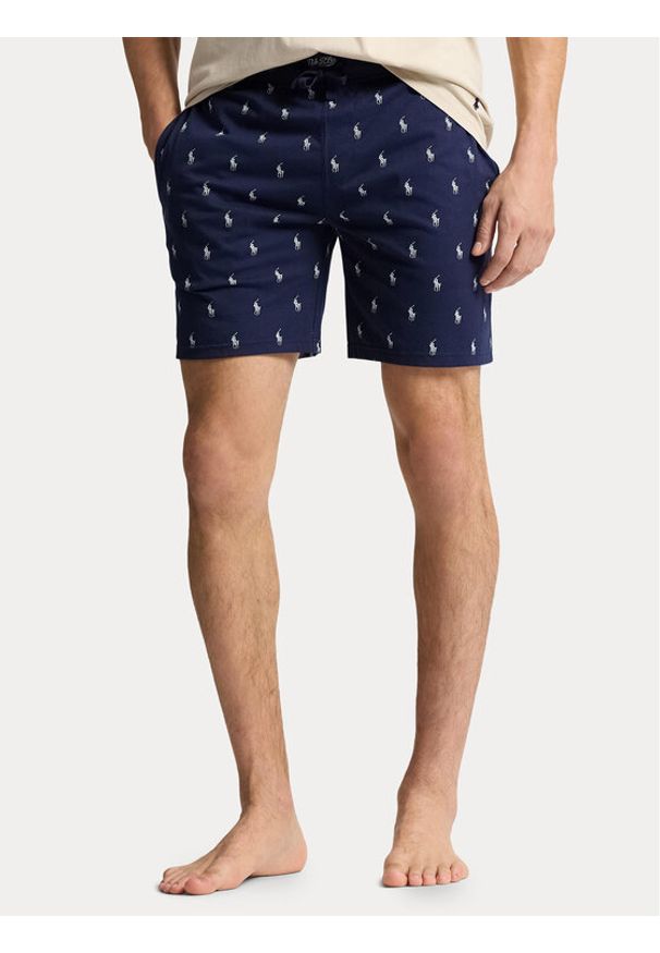 Polo Ralph Lauren Szorty piżamowe 714965505004 Granatowy Slim Fit. Kolor: niebieski. Materiał: bawełna