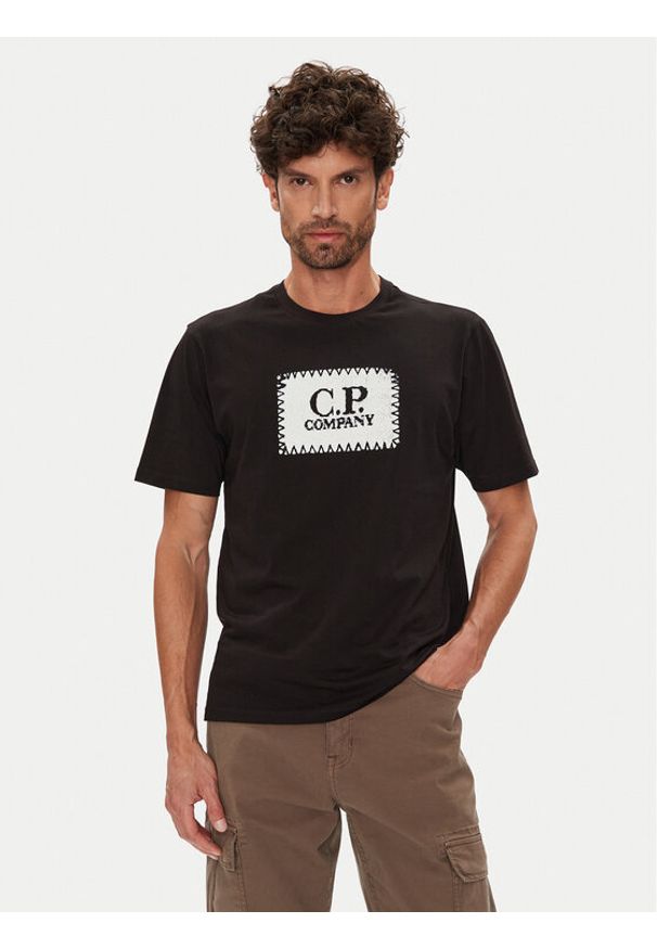 C.P. Company T-Shirt RCCMTS723A005100W Czarny Regular Fit. Kolor: czarny. Materiał: bawełna