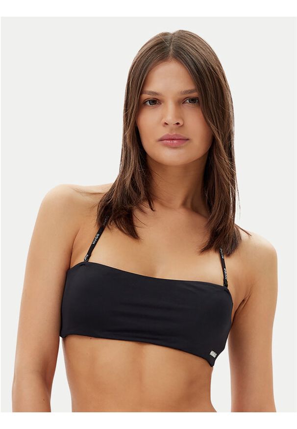 Hugo - HUGO Góra od bikini Pure 50540663 Czarny. Kolor: czarny. Materiał: syntetyk