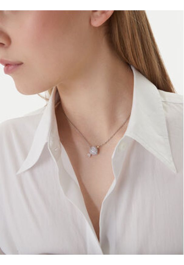 Swarovski Naszyjnik Idyllia 5737291 Srebrny. Materiał: metalowe. Kolor: srebrny