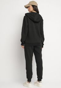 Born2be - Czarny Komplet Dresowy Bluza z Kapturem i Joggery Rerialda. Kolor: czarny. Materiał: dresówka #3