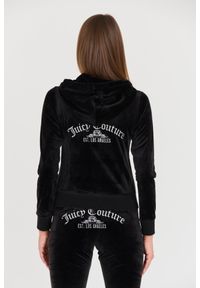 Juicy Couture - JUICY COUTURE Czarna damska bluza Arched Metallic, Rozmiar M. Kolor: czarny #8