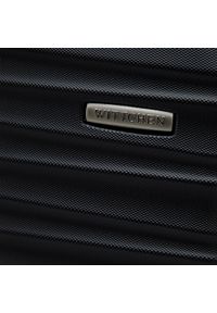 Wittchen - Zestaw walizek z ABS-u z żebrowaniem. Kolor: czarny. Materiał: guma #4