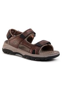 skechers - Skechers Sandały Hirano 204106/BRN Brązowy. Kolor: brązowy. Materiał: skóra #7
