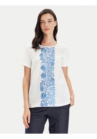 Weekend Max Mara T-Shirt Magno 2415941072 Biały Regular Fit. Kolor: biały. Materiał: bawełna