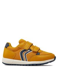 Geox Sneakersy J Alben Boy J459EC 01454 C2PF4 S Żółty. Kolor: żółty. Materiał: mesh, materiał