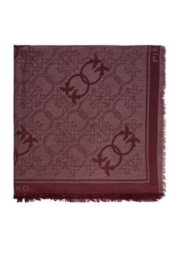 Pinko - PINKO Chusta 106017 A2ZH Bordowy. Kolor: czerwony. Materiał: wiskoza