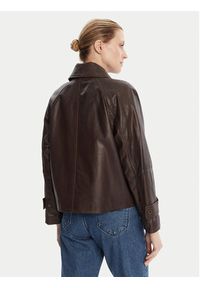 Weekend Max Mara Kurtka skórzana Berbice 2525446021 Brązowy Regular Fit. Kolor: brązowy. Materiał: skóra #5