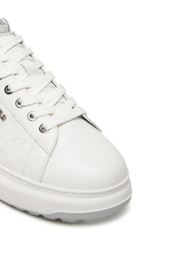 Karl Lagerfeld - KARL LAGERFELD Sneakersy KL57549 Biały. Kolor: biały. Materiał: skóra