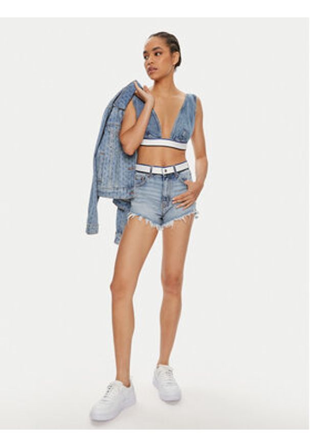 Hugo Szorty jeansowe Galara_2_B 50514699 Niebieski Regular Fit. Kolor: niebieski. Materiał: bawełna