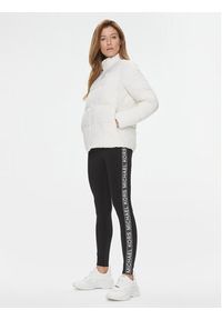 MICHAEL Michael Kors Legginsy Logo Tape MF330IH1RE Czarny Slim Fit. Kolor: czarny. Materiał: syntetyk