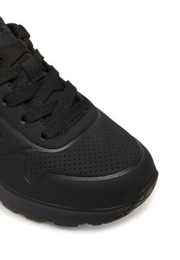 skechers - Skechers Sneakersy 403674L/BBK Czarny. Kolor: czarny. Materiał: skóra