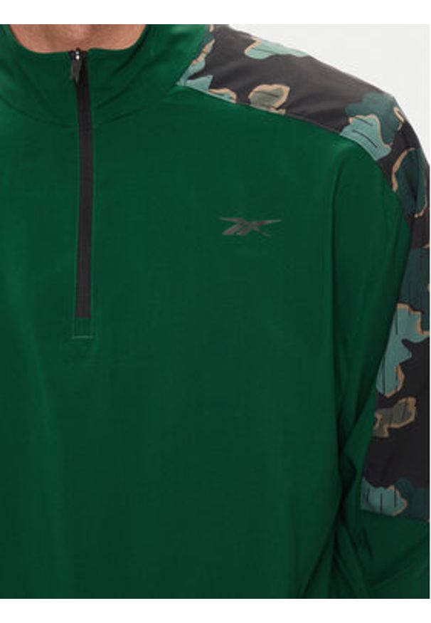 Reebok Bluza Train Motion 100075353 Zielony Relaxed Fit. Kolor: zielony. Materiał: syntetyk