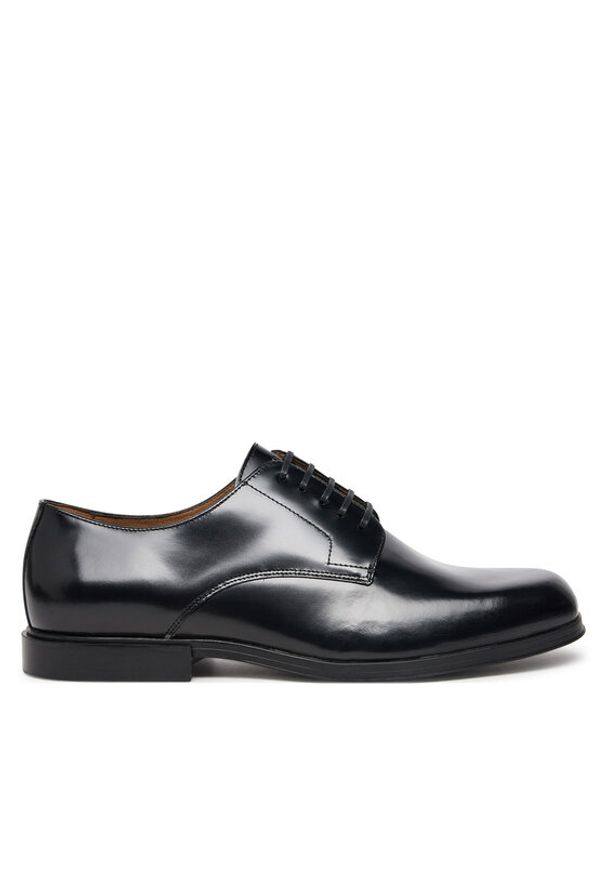 Calvin Klein Półbuty HM0HM01831 Czarny. Kolor: czarny. Materiał: lakier, skóra