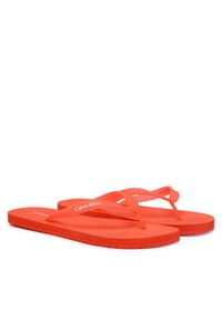 Calvin Klein Japonki Logo Strap HM0HM02105 Pomarańczowy. Kolor: pomarańczowy. Materiał: syntetyk #4