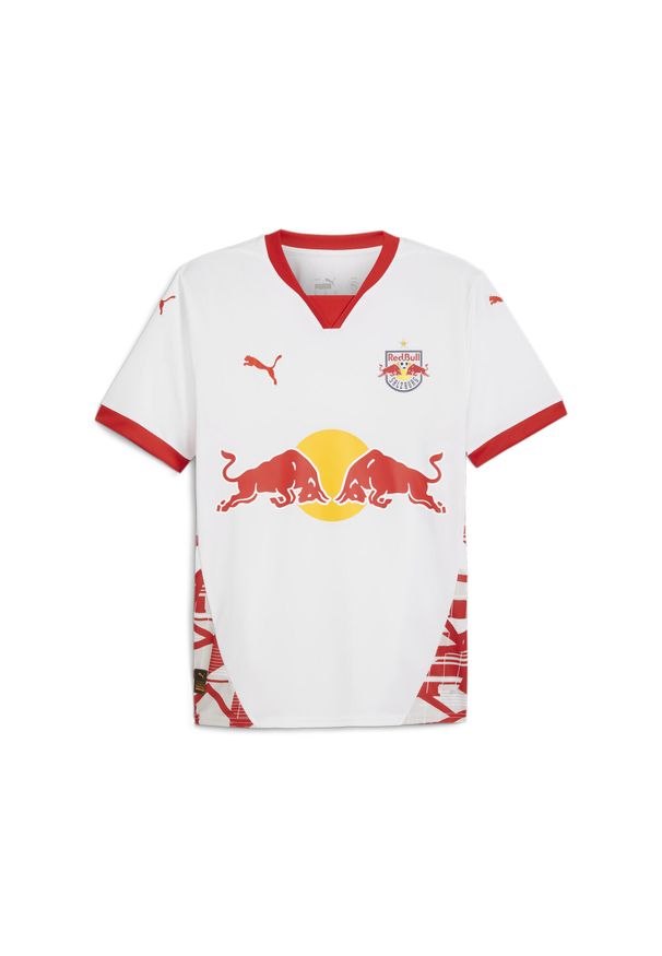 Puma - Męska koszulka domowa FC Red Bull Salzburg 24/25 PUMA White Red. Kolor: czerwony, biały, wielokolorowy. Sport: piłka nożna