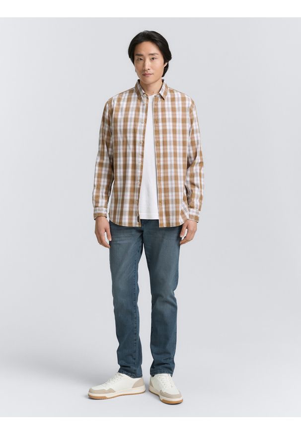 Męskie Spodnie Jeansowe Tom Tailor TTJOSH REGULAR mid stone blue grey denim 1048363 10162