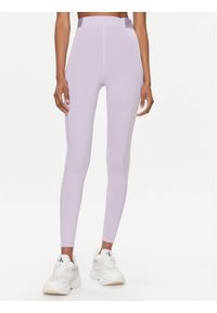 Calvin Klein Performance Legginsy 00GWF3L621 Fioletowy Slim Fit. Kolor: fioletowy. Materiał: syntetyk