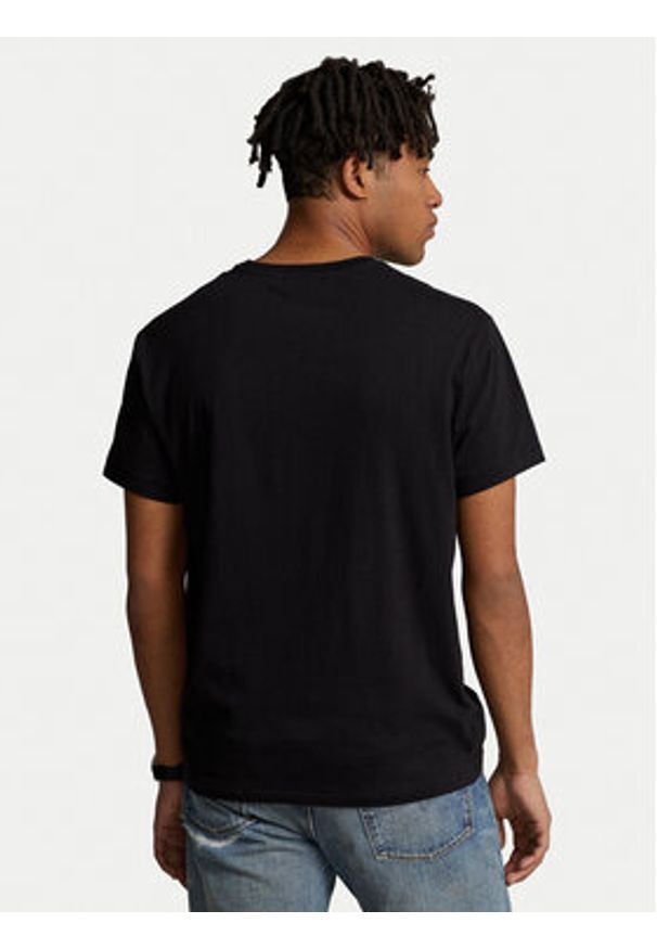 Polo Ralph Lauren T-Shirt 710854497027 Czarny Regular Fit. Typ kołnierza: polo. Kolor: czarny. Materiał: bawełna