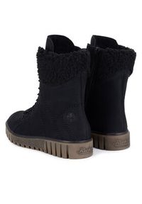 Rieker Trzewiki Y3467-00 Czarny. Kolor: czarny. Materiał: materiał #7