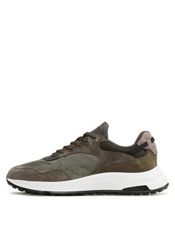 Hogan - HOGAN Sneakersy HXM5630DM90MM9 Szary. Kolor: szary. Materiał: zamsz, skóra