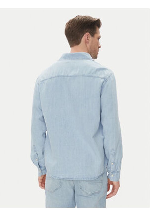 Calvin Klein Jeans Koszula jeansowa J30J327508 Niebieski Regular Fit. Kolor: niebieski. Materiał: bawełna