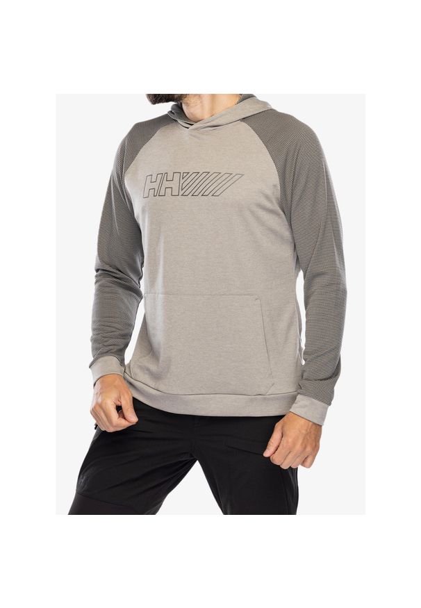 Bluza z kapturem męska Helly Hansen LIFA Tech Lite Hoodie. Typ kołnierza: kaptur. Kolor: szary