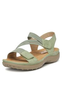 Rieker Sandały 64870-52 Zielony. Kolor: zielony. Materiał: materiał #7