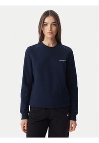 Tommy Jeans Bluza Ess Logo DW0DW22829 Granatowy Regular Fit. Kolor: niebieski. Materiał: bawełna #1